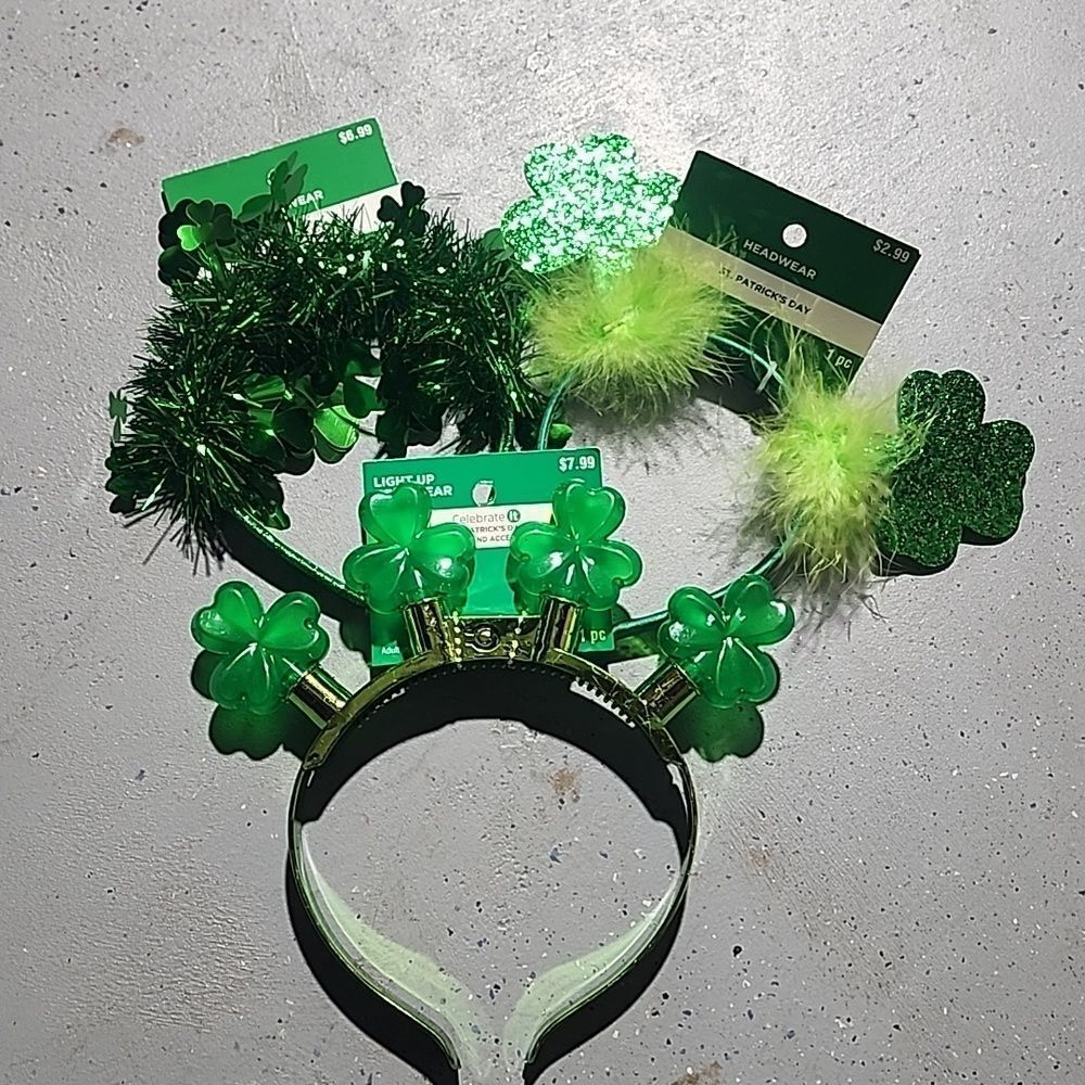 Saint Patty's four leaf clover Headband